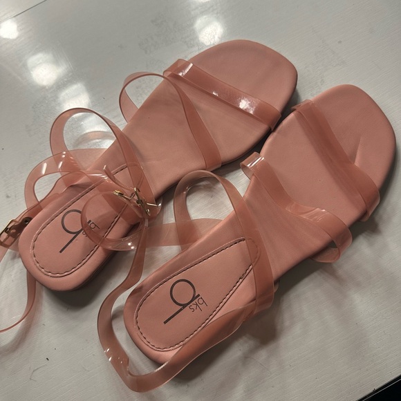 Pink flat sandals from Bakers size 7 - Picture 1 of 4